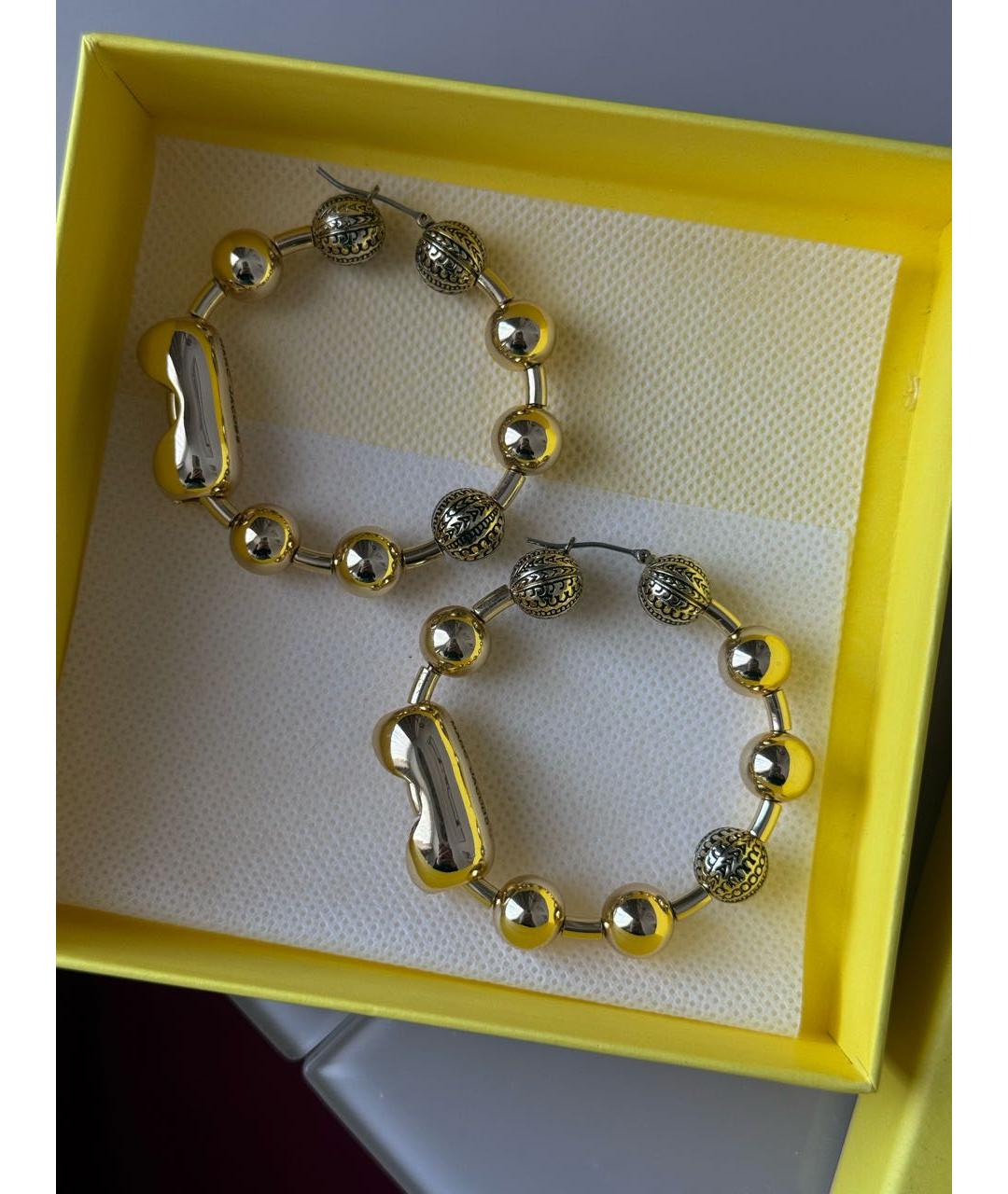 MARC JACOBS Золотые латунные серьги, фото 5
