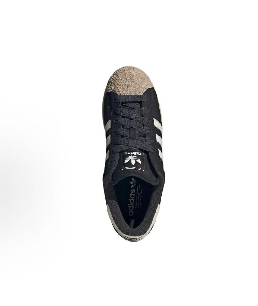 ADIDAS Черные замшевые кроссовки, фото 3