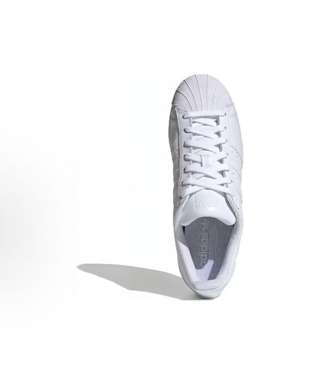 ADIDAS Белые кожаные кроссовки, фото 5