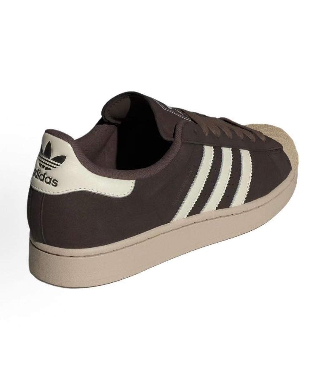 ADIDAS Коричневые кожаные кроссовки, фото 4