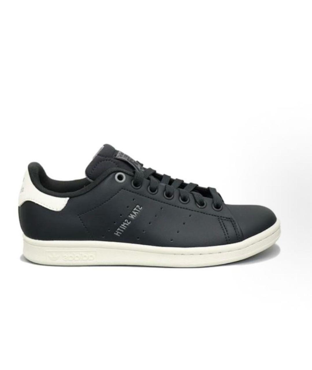 ADIDAS Черные кожаные кроссовки, фото 7