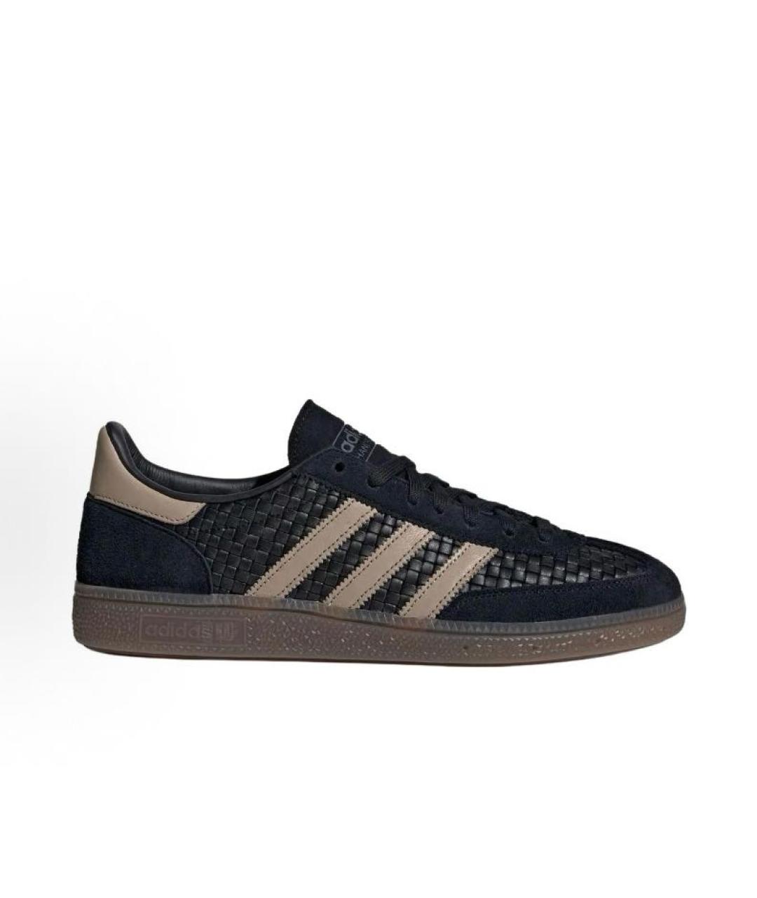 ADIDAS Черные кожаные кроссовки, фото 6