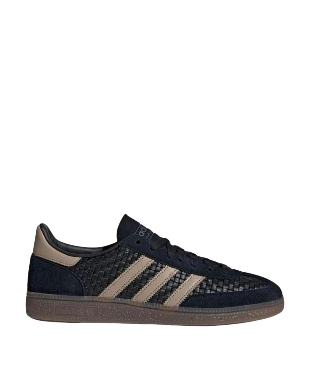 ADIDAS Черные кожаные кроссовки, фото 1