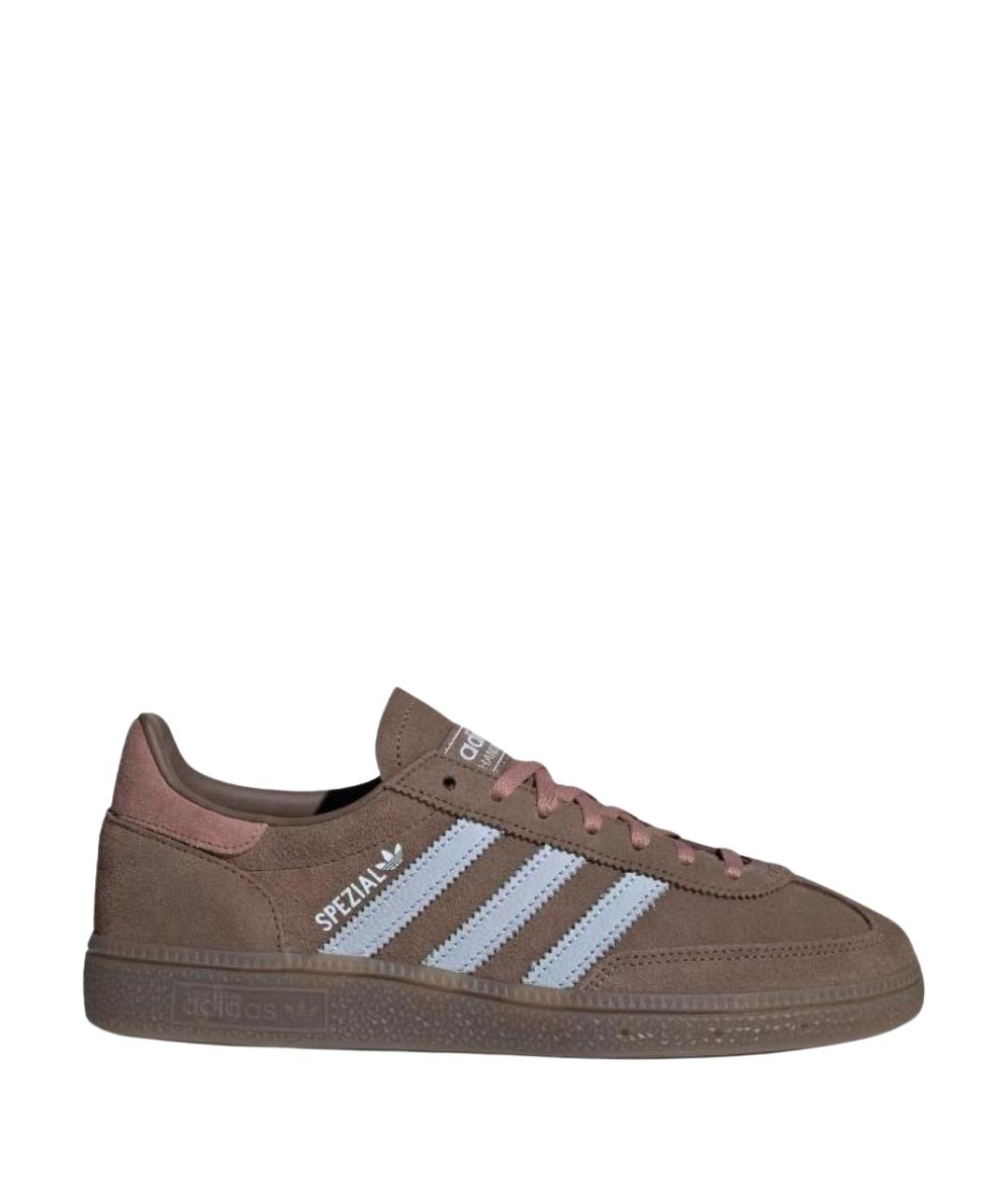 ADIDAS Коричневые замшевые кроссовки, фото 1