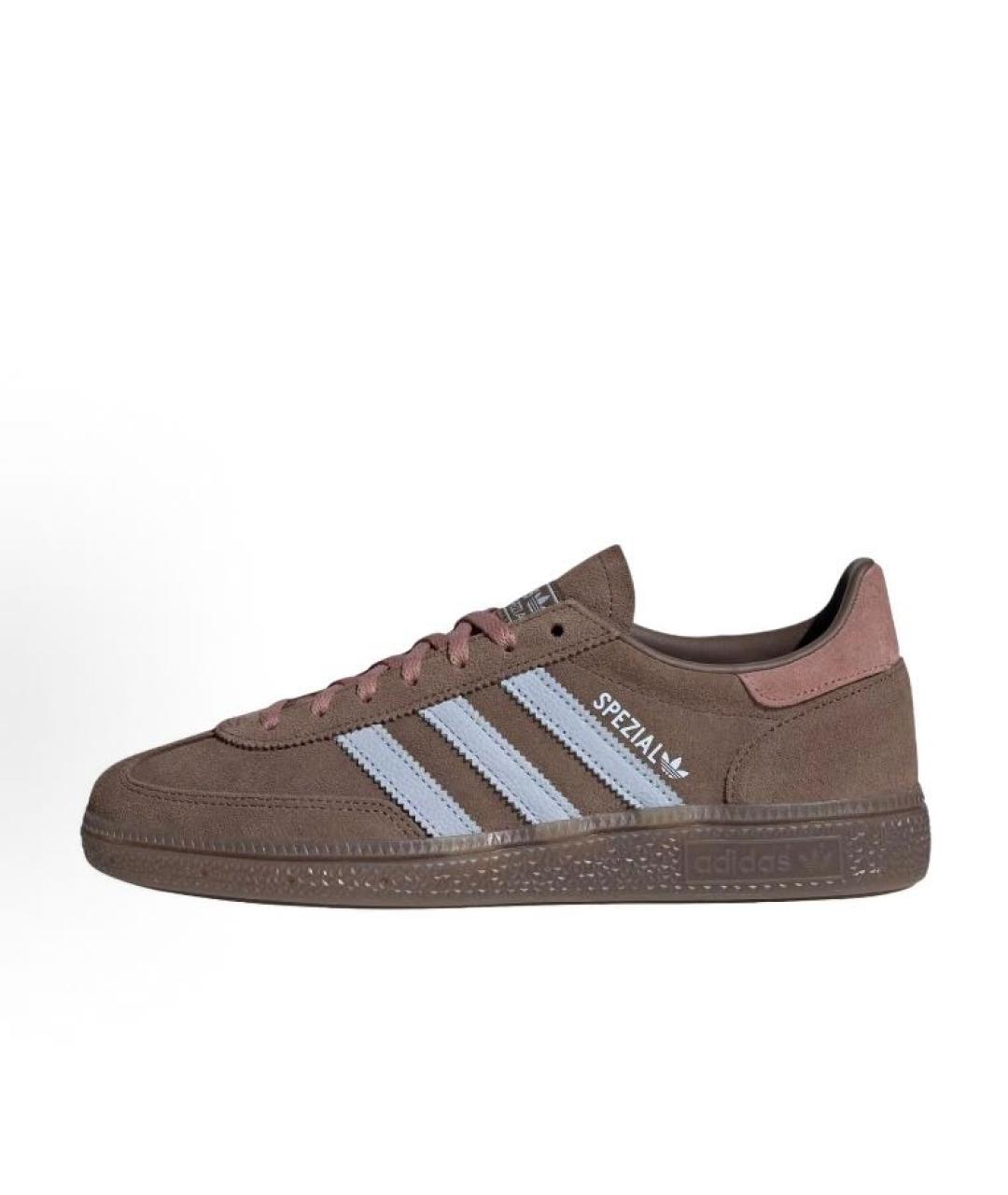 ADIDAS Коричневые замшевые кроссовки, фото 2