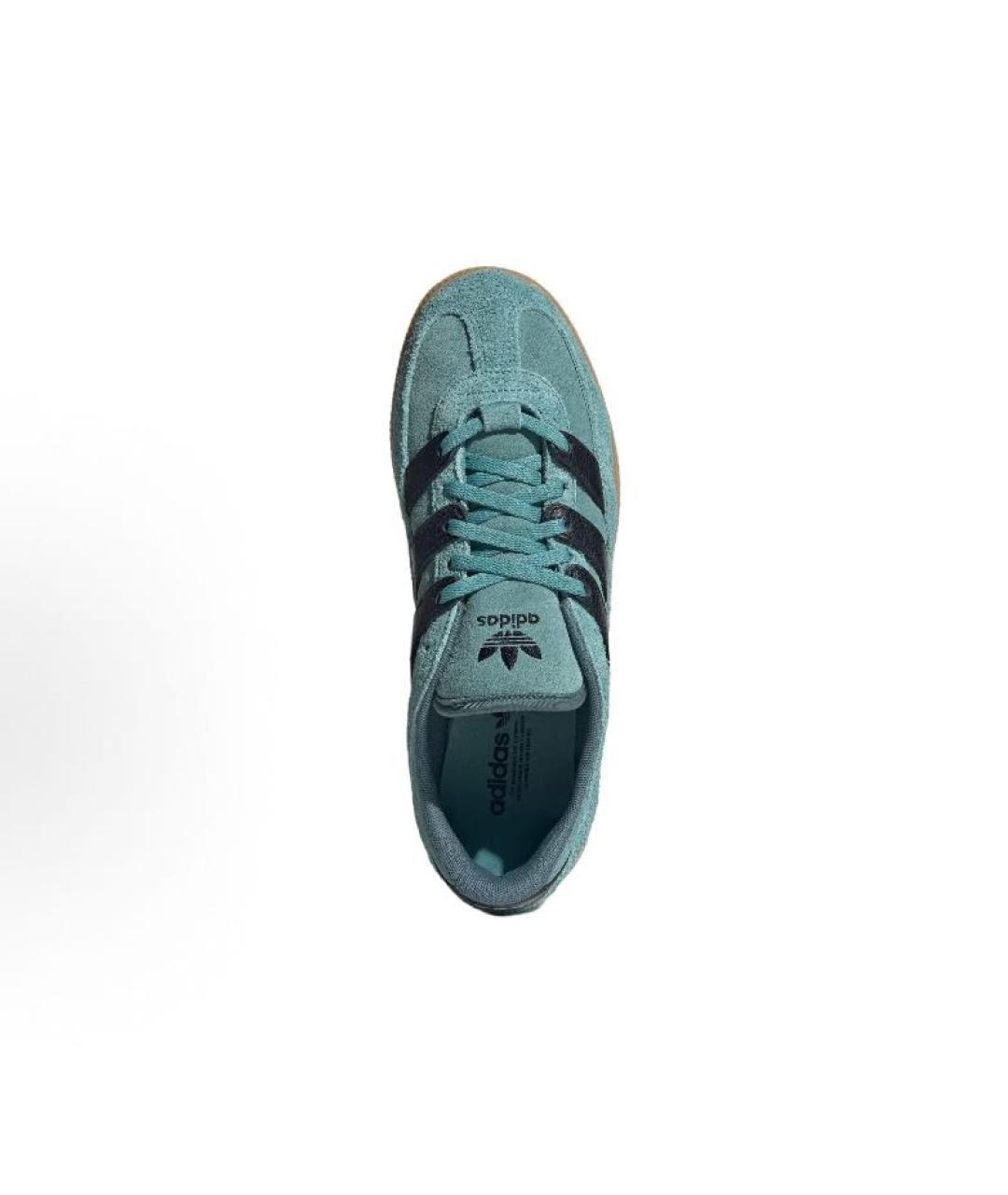 ADIDAS Зеленые замшевые кроссовки, фото 4