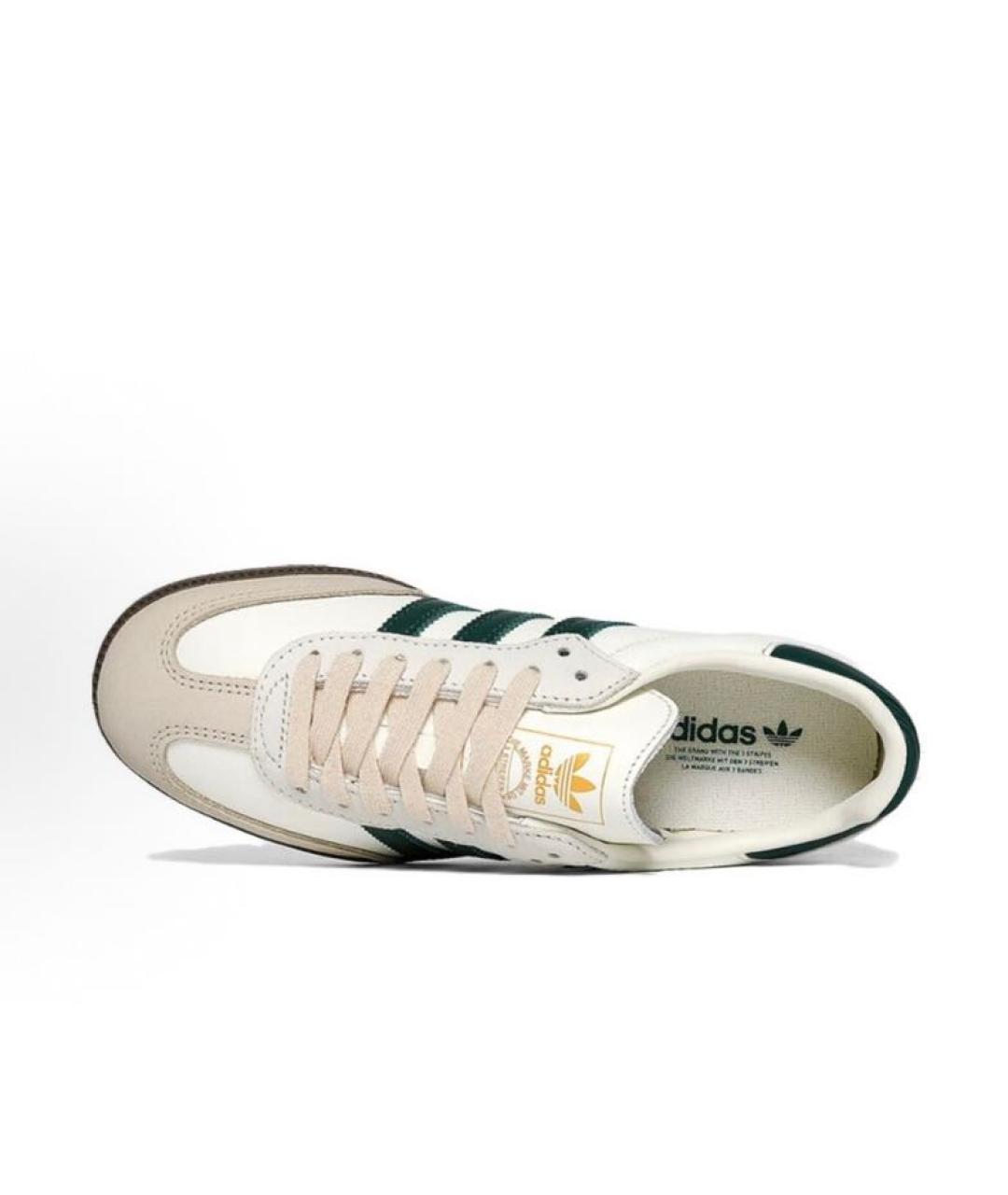 ADIDAS Бежевые кожаные кроссовки, фото 4