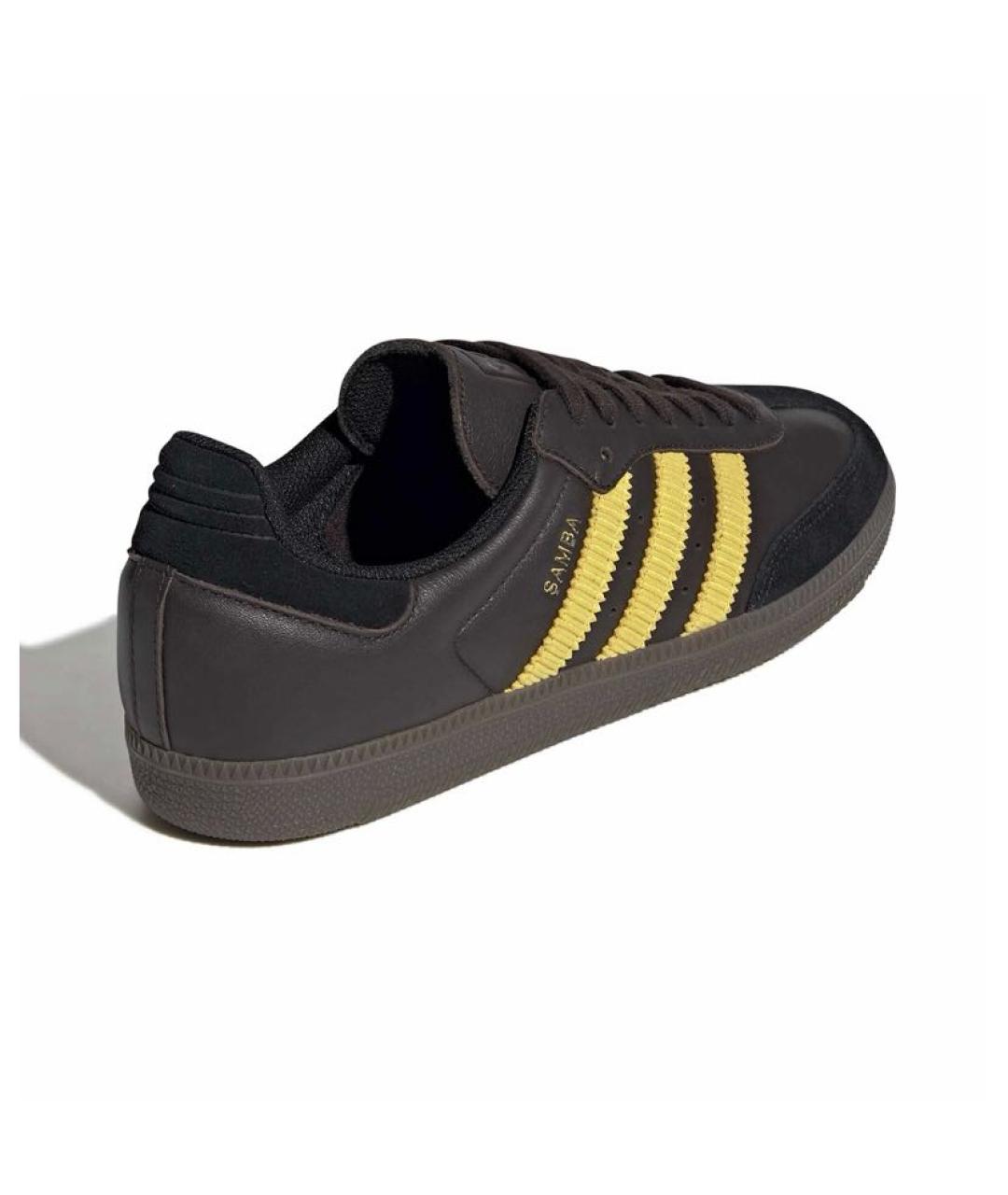 ADIDAS Коричневые кожаные кроссовки, фото 5