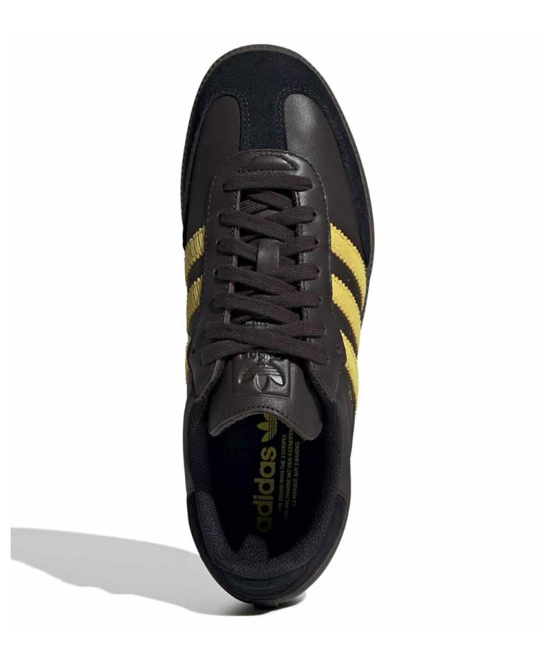 ADIDAS Коричневые кожаные кроссовки, фото 2