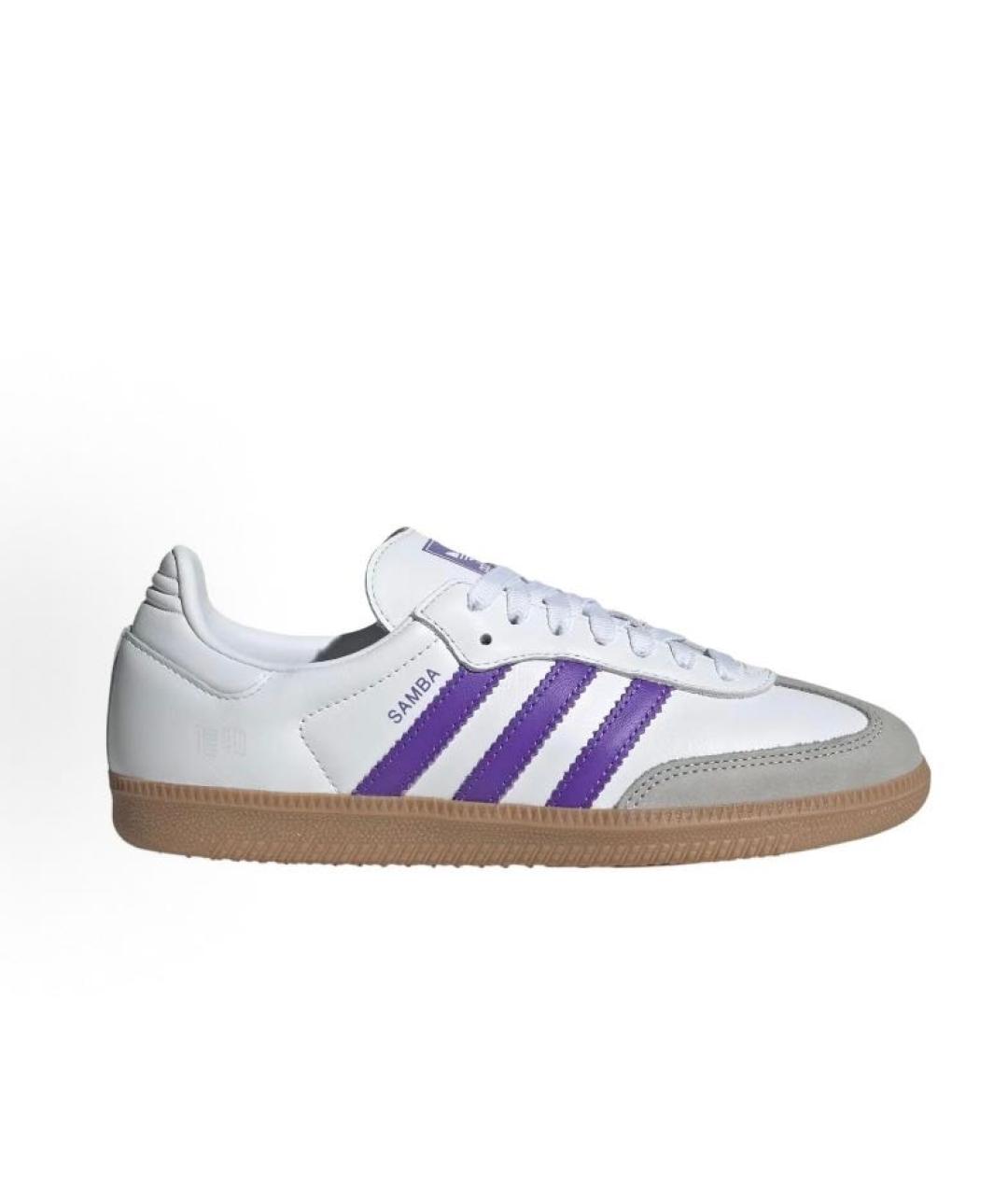 ADIDAS Белые кожаные кроссовки, фото 5