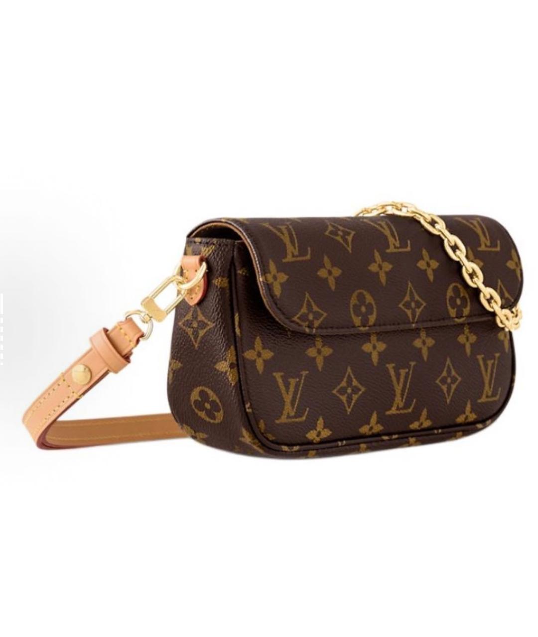 LOUIS VUITTON Коричневая сумка через плечо, фото 4