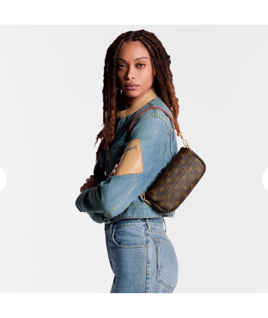 LOUIS VUITTON Коричневая сумка через плечо, фото 2