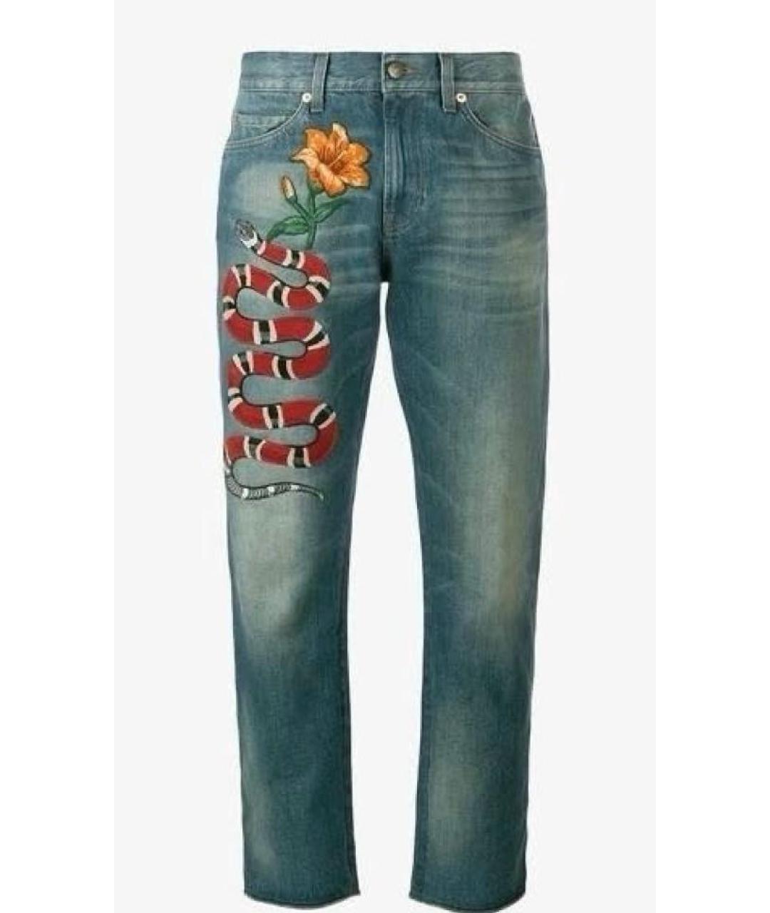 GUCCI Прямые джинсы, фото 9