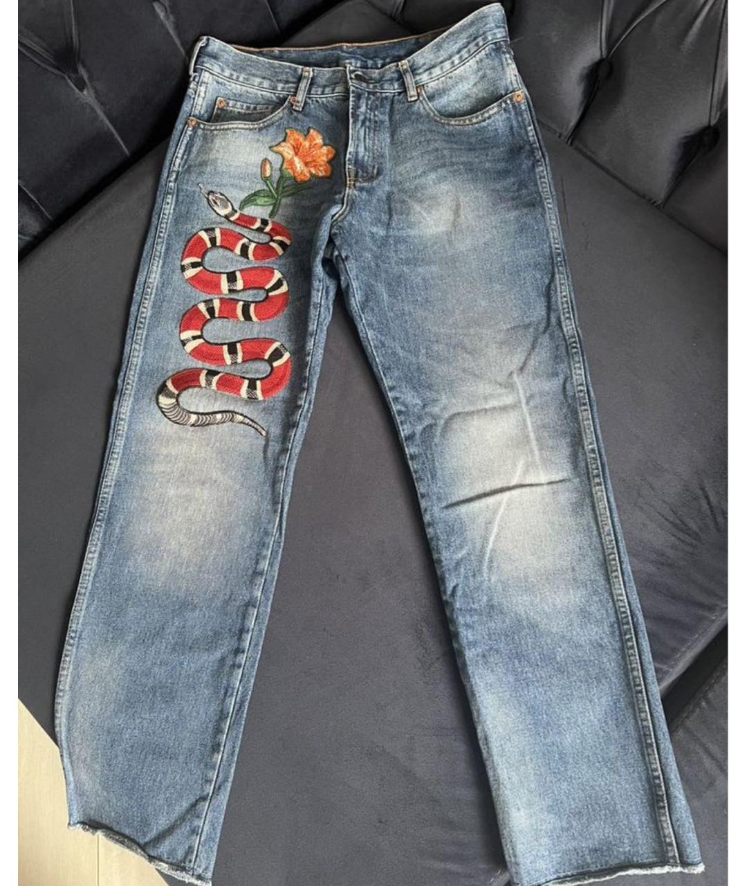 GUCCI Прямые джинсы, фото 2