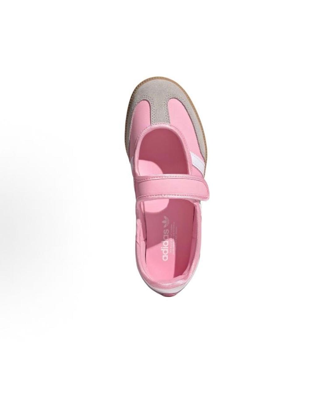 ADIDAS Розовые кожаные балетки, фото 3