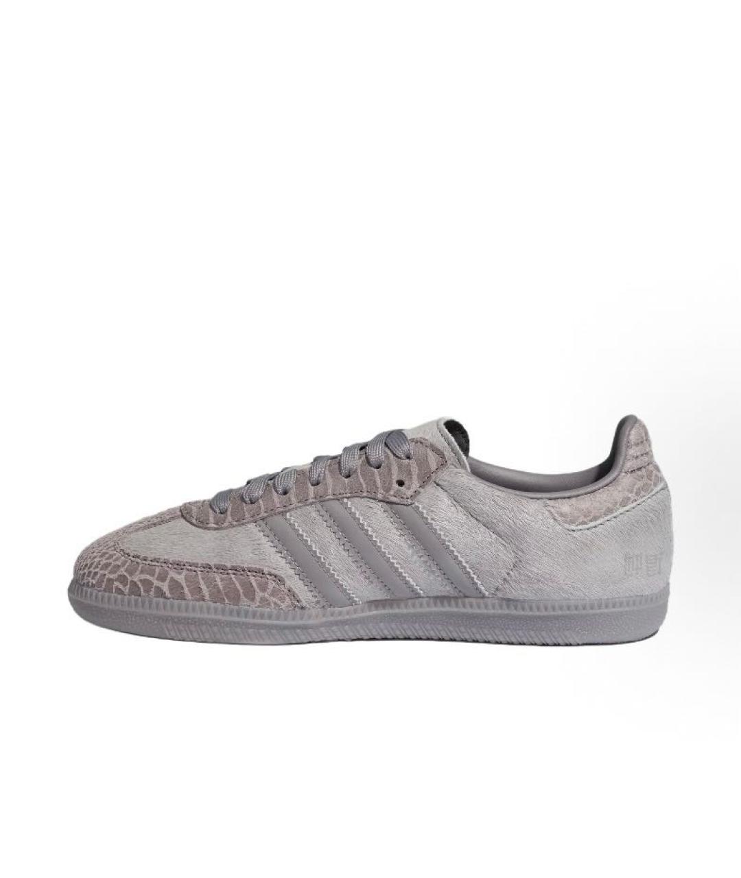 ADIDAS Серые текстильные кроссовки, фото 2