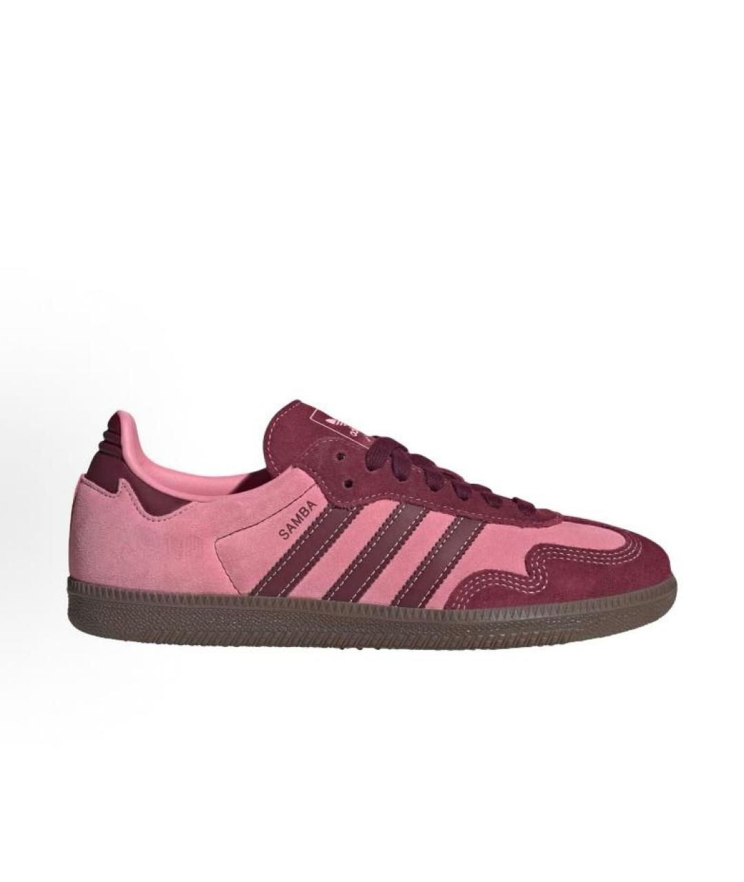 ADIDAS Розовые замшевые кроссовки, фото 6