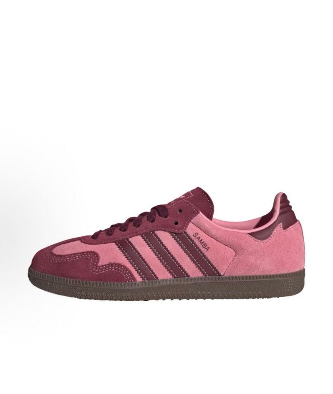 ADIDAS Розовые замшевые кроссовки, фото 2