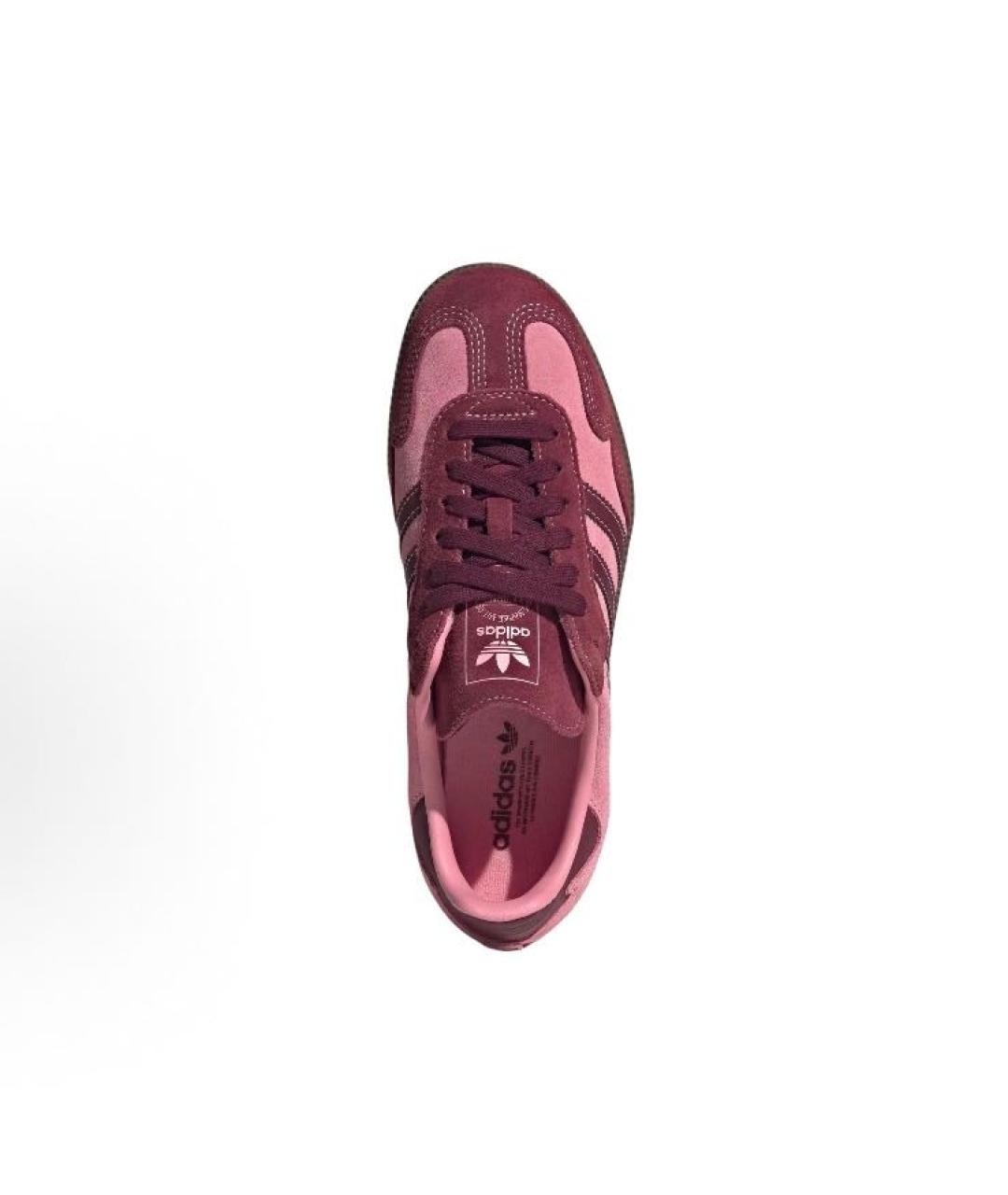 ADIDAS Розовые замшевые кроссовки, фото 4