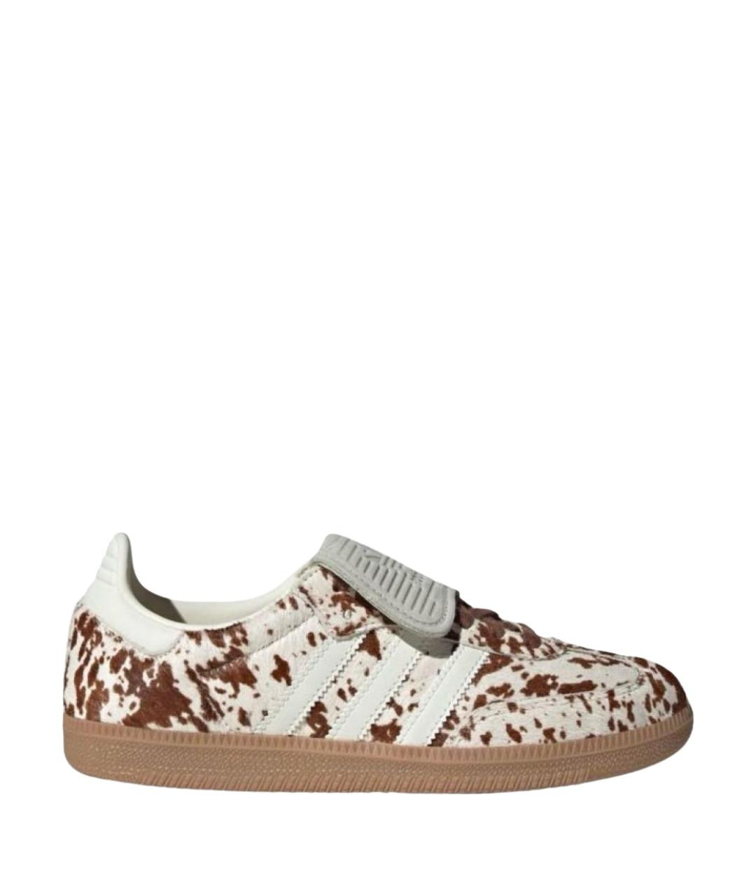 ADIDAS Бежевые текстильные кроссовки, фото 1