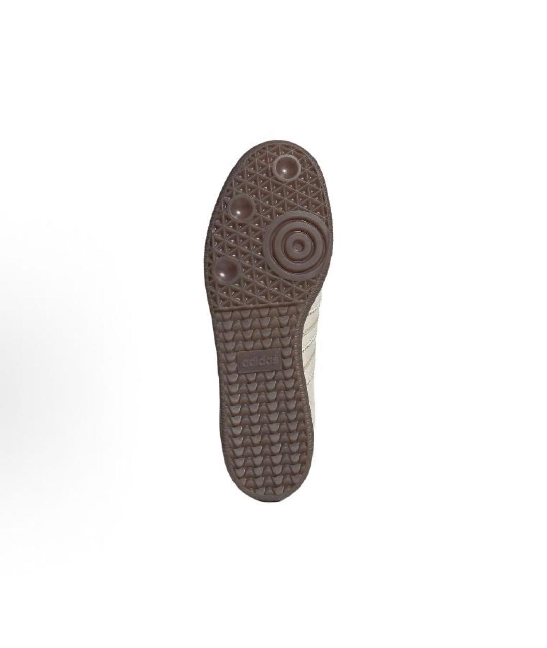 ADIDAS Бежевые кожаные кроссовки, фото 4