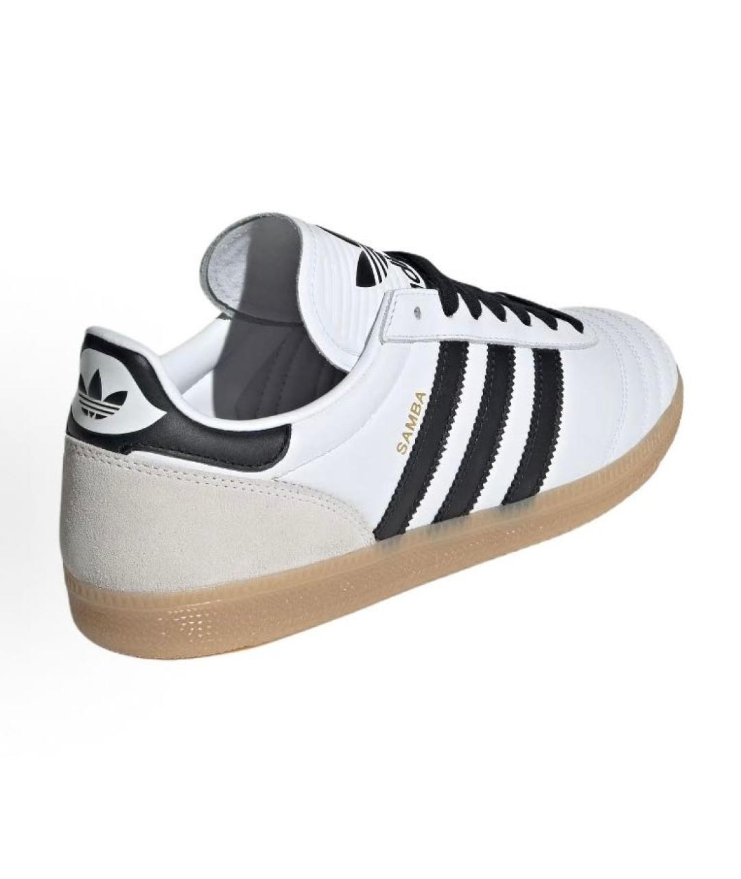 ADIDAS Белые кожаные кроссовки, фото 4