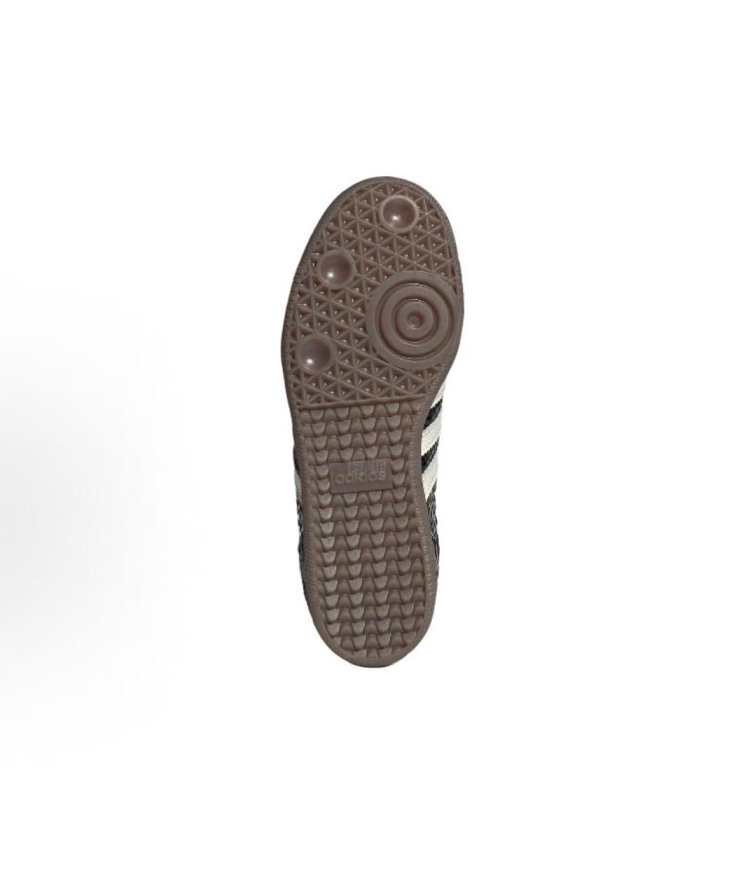 ADIDAS Черные кожаные кроссовки, фото 6