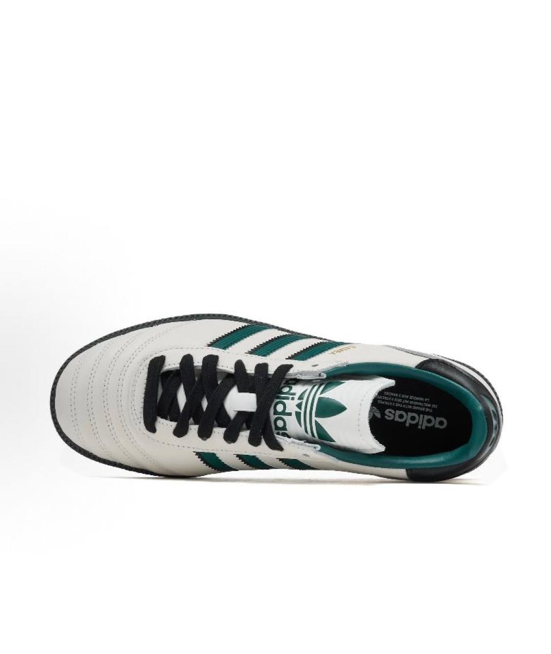 ADIDAS Белые кожаные кроссовки, фото 4