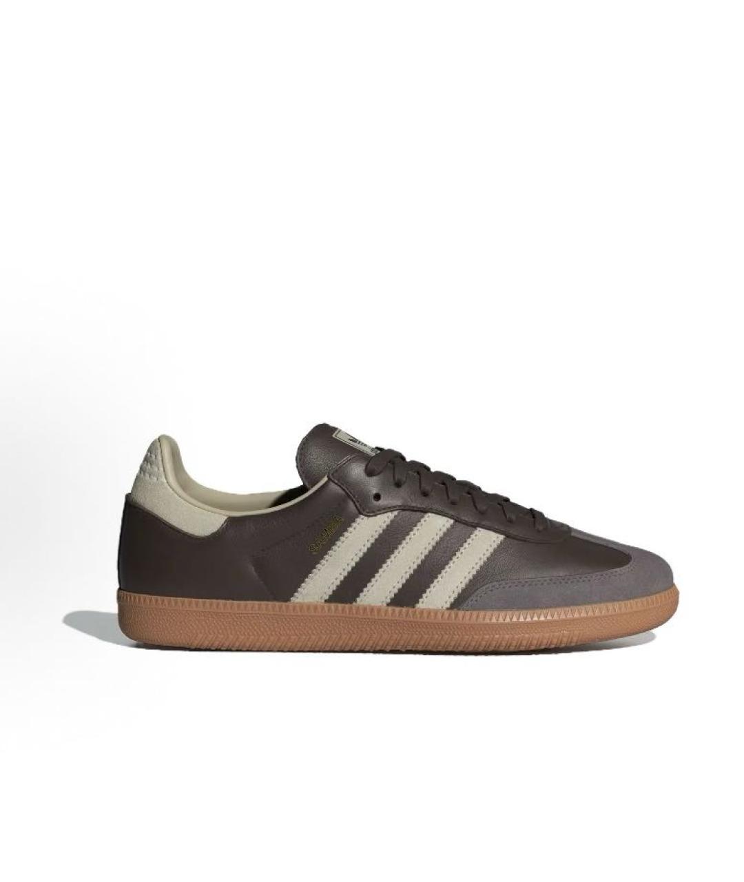 ADIDAS Коричневые кожаные кроссовки, фото 7