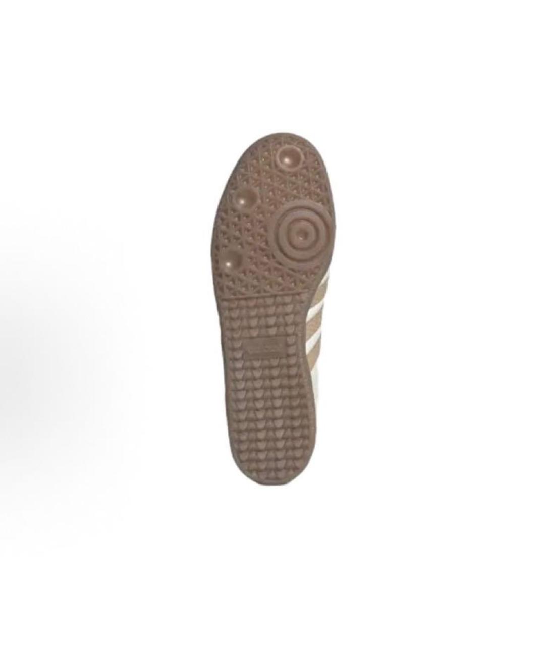 ADIDAS Бежевые кожаные кроссовки, фото 6