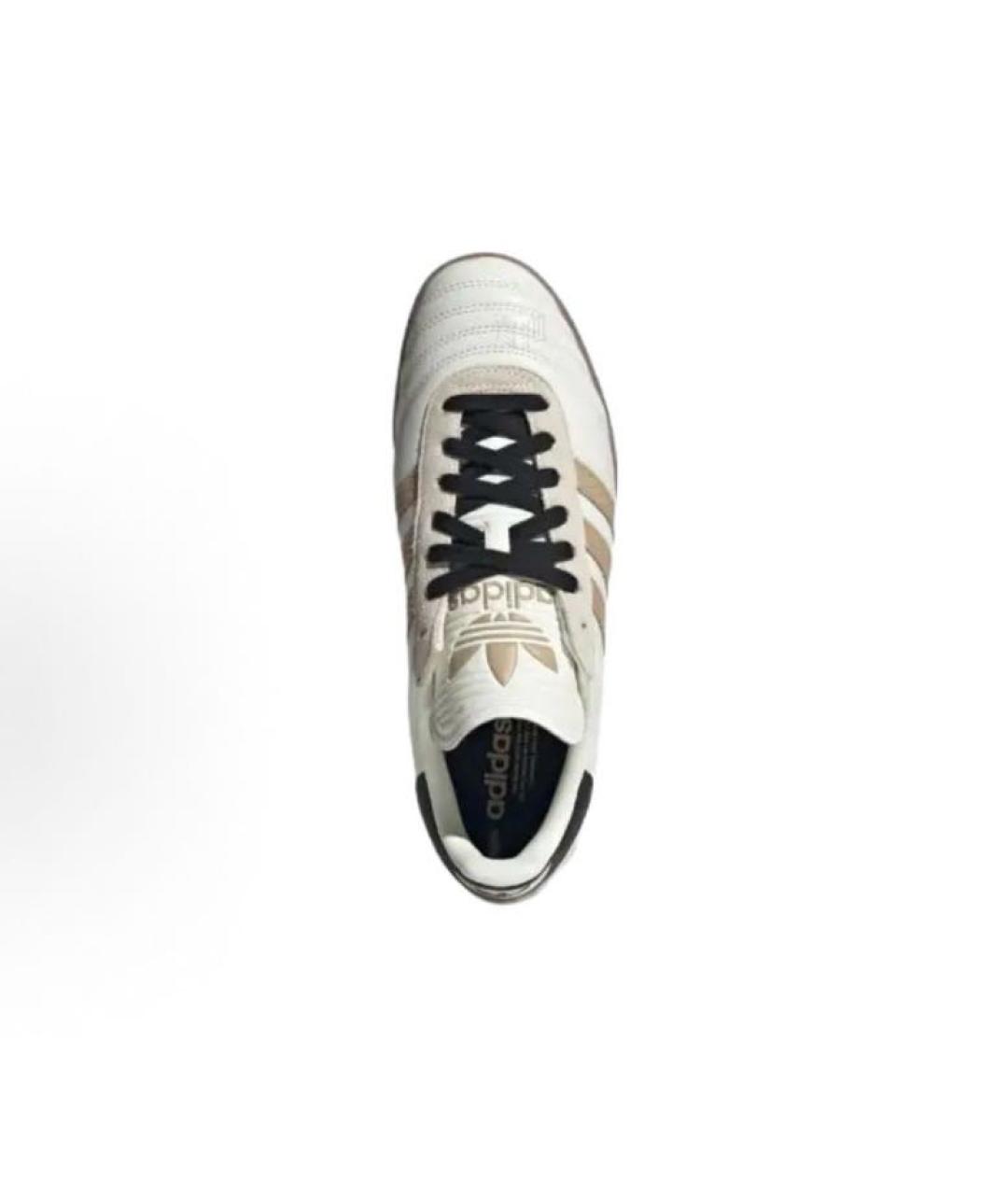 ADIDAS Бежевые кожаные кроссовки, фото 5