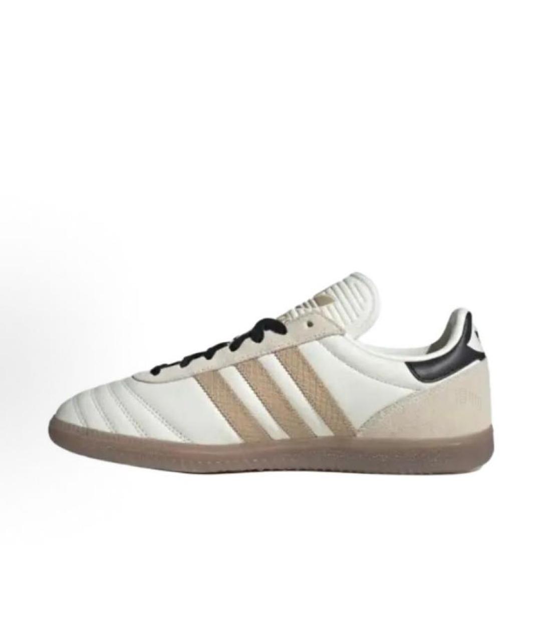 ADIDAS Бежевые кожаные кроссовки, фото 2