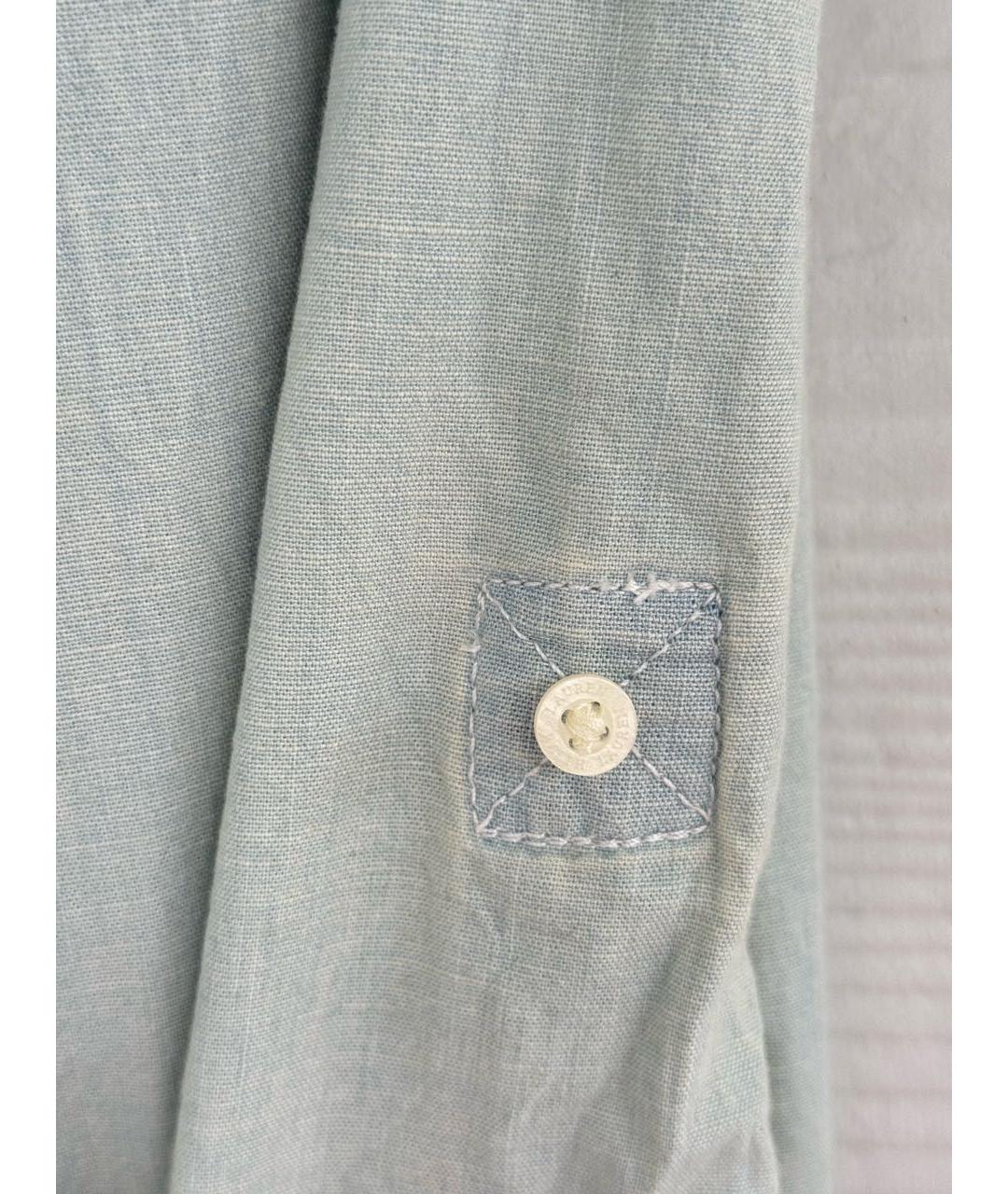 RALPH LAUREN Голубая хлопковая рубашка, фото 5