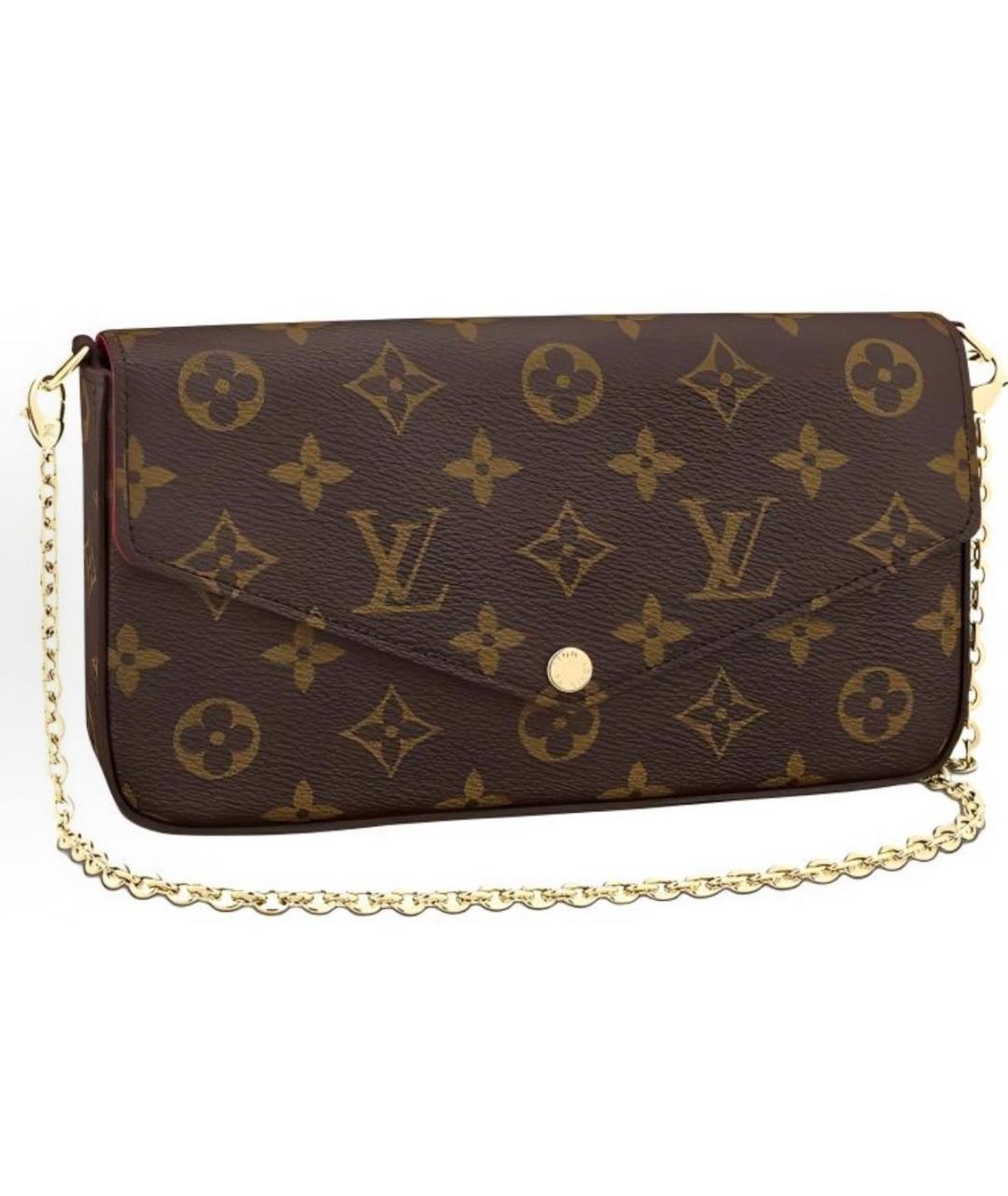 LOUIS VUITTON Коричневая кожаная сумка с короткими ручками, фото 7