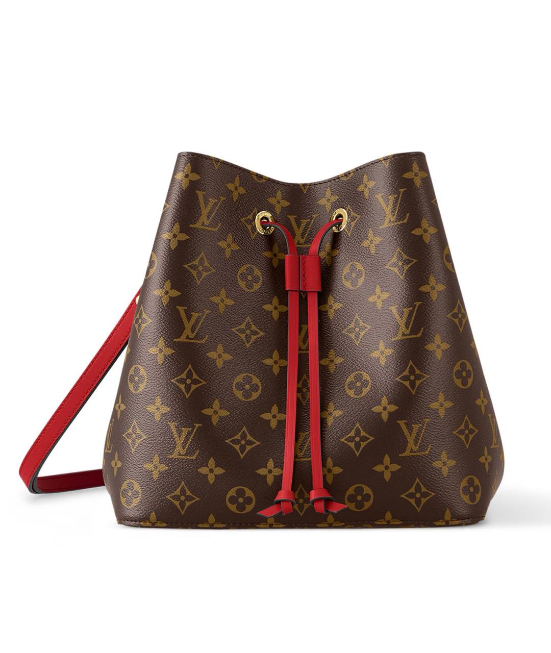 LOUIS VUITTON Коричневая кожаная сумка тоут, фото 4