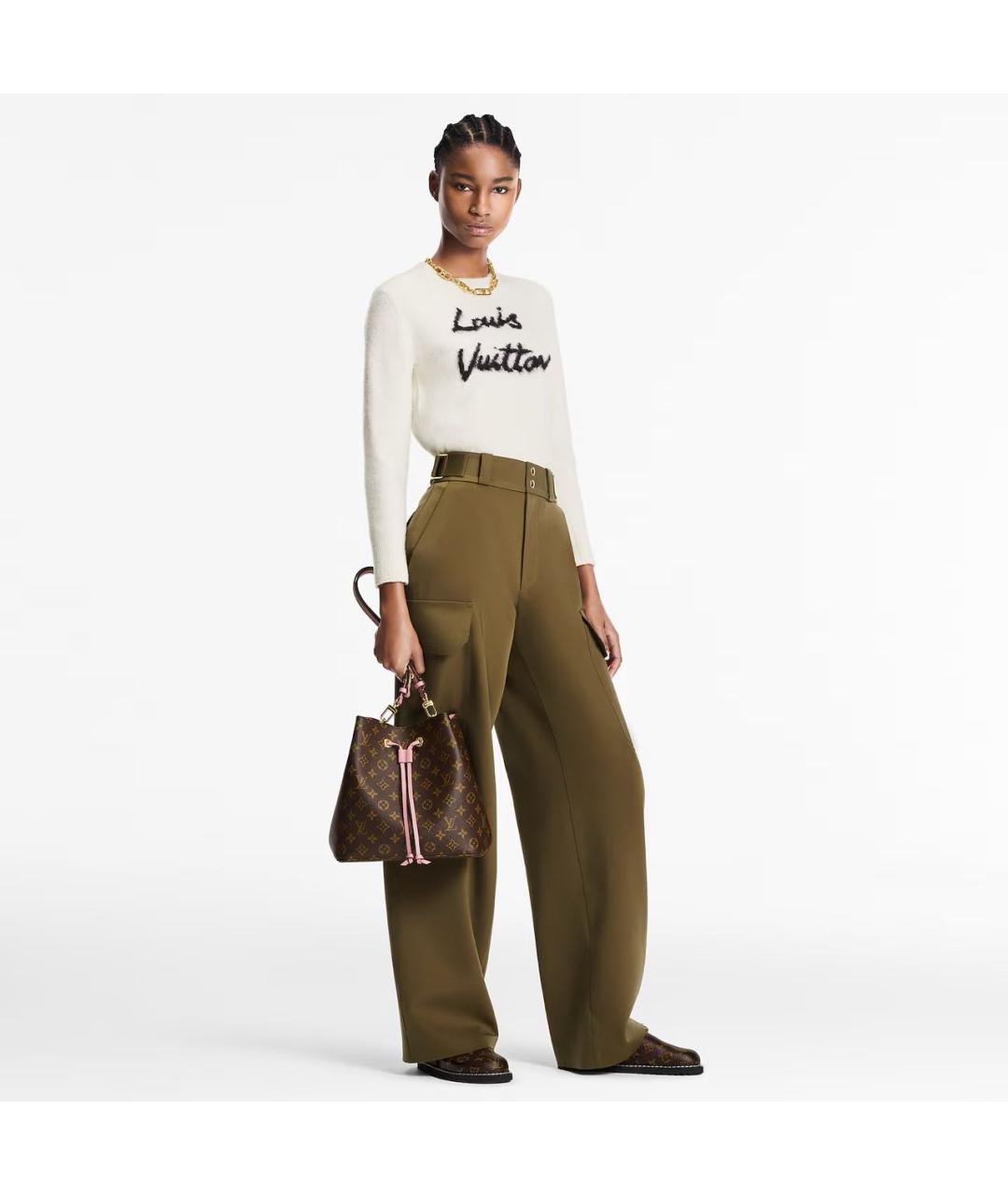 LOUIS VUITTON Коричневая кожаная сумка тоут, фото 2