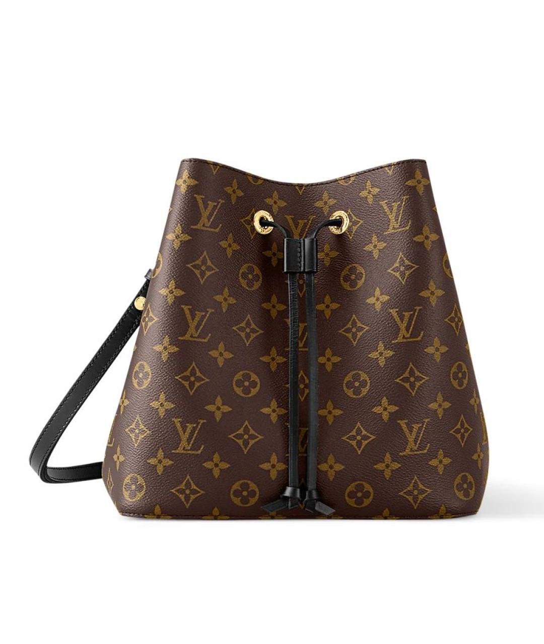 LOUIS VUITTON Коричневая кожаная сумка тоут, фото 4