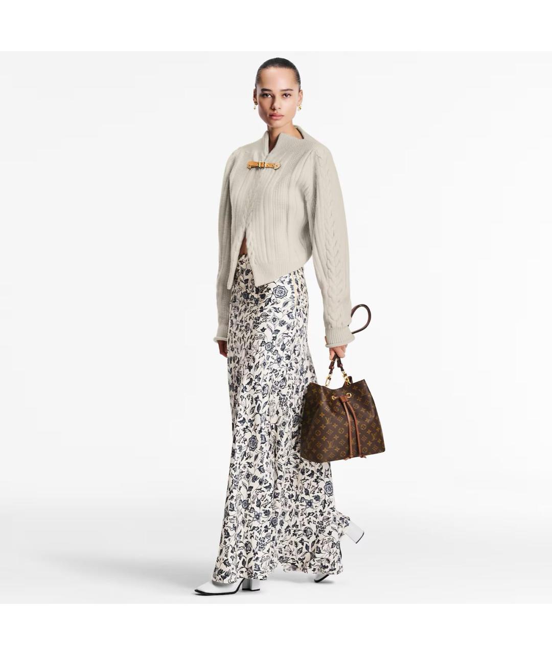 LOUIS VUITTON Коричневая кожаная сумка тоут, фото 2