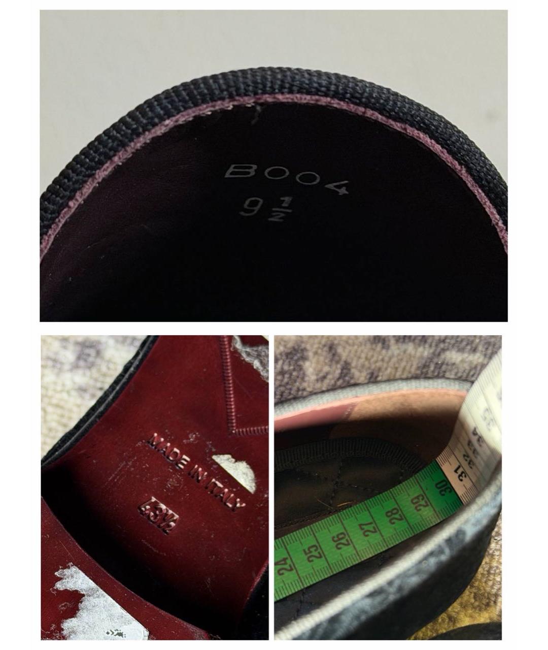 ZILLI Черные текстильные лоферы, фото 8