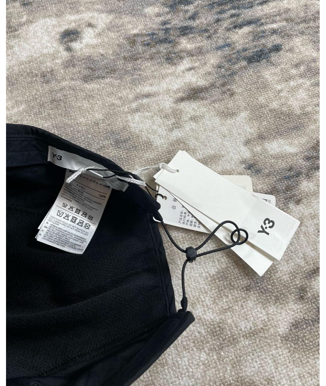 Y-3 Черная синтетическая кепка/бейсболка, фото 4