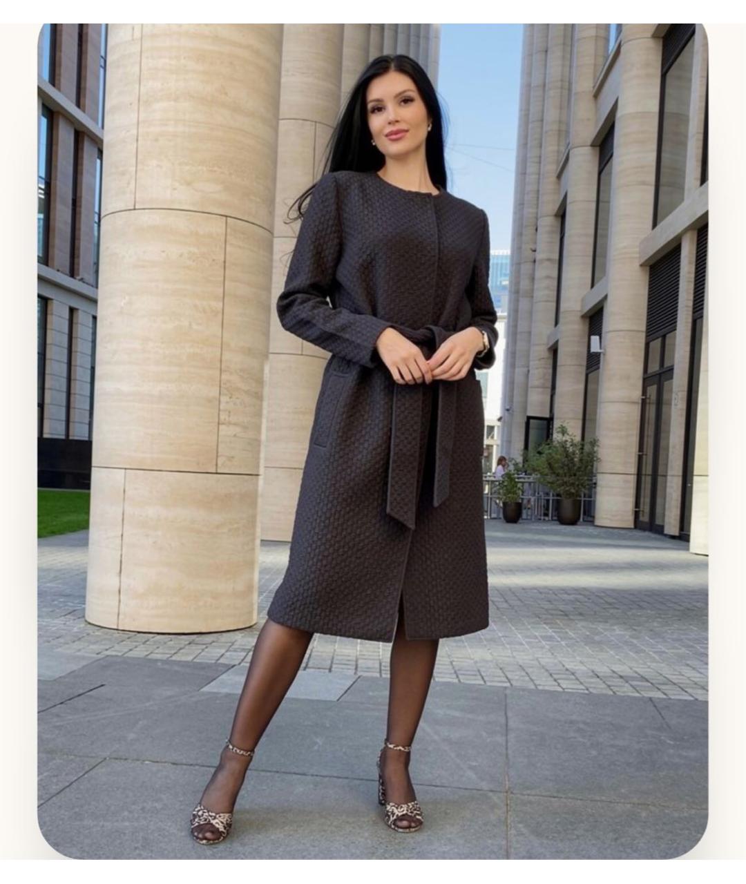 DOLCE&GABBANA Черное твидовое пальто, фото 6