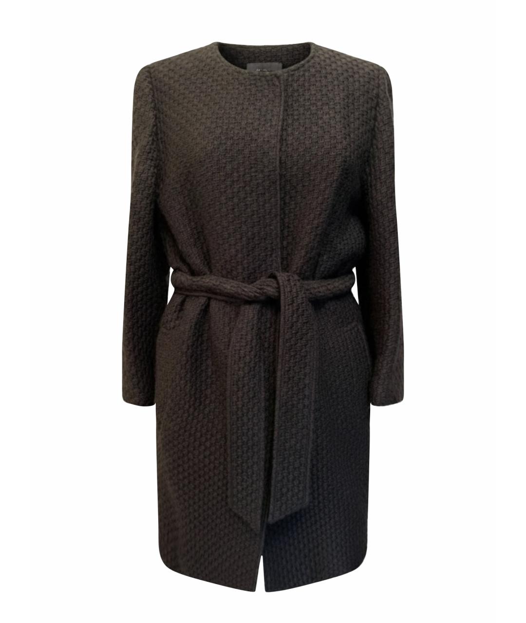 DOLCE&GABBANA Черное твидовое пальто, фото 1