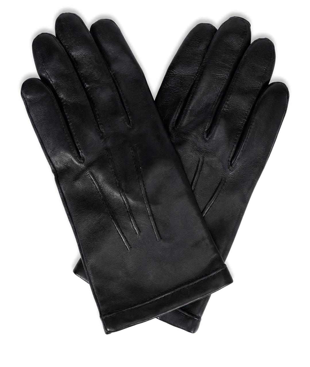 LANCASTER Черные кожаные перчатки, фото 4
