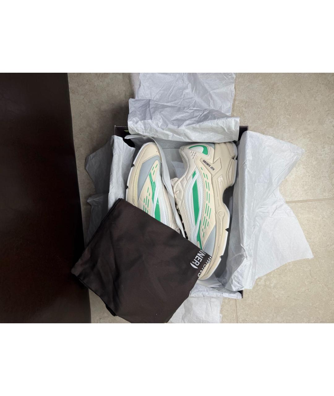 RAF SIMONS Бежевые низкие кроссовки / кеды, фото 5