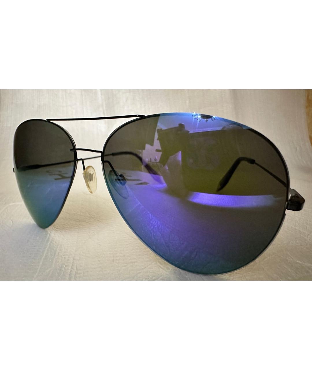 VICTORIA BECKHAM Фиолетовые металлические солнцезащитные очки, фото 5