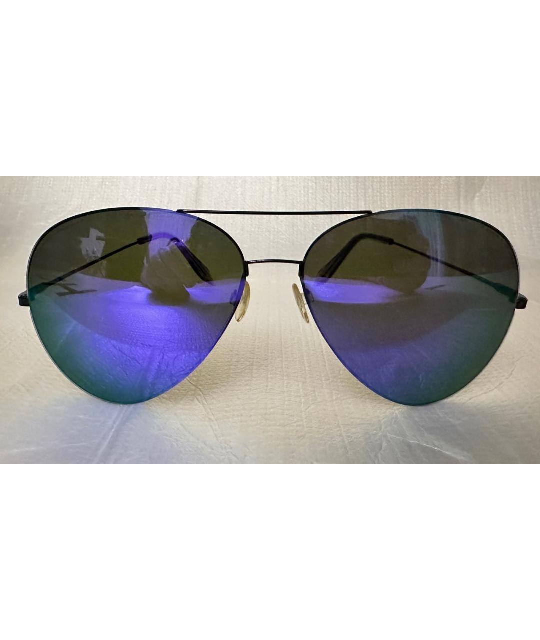 VICTORIA BECKHAM Фиолетовые металлические солнцезащитные очки, фото 6