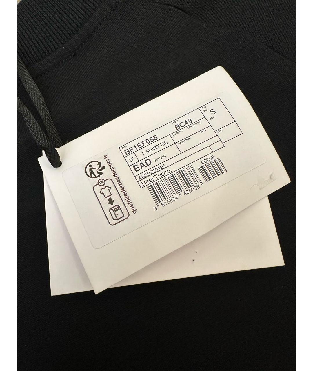 BALMAIN Черная хлопко-эластановая майка, фото 4