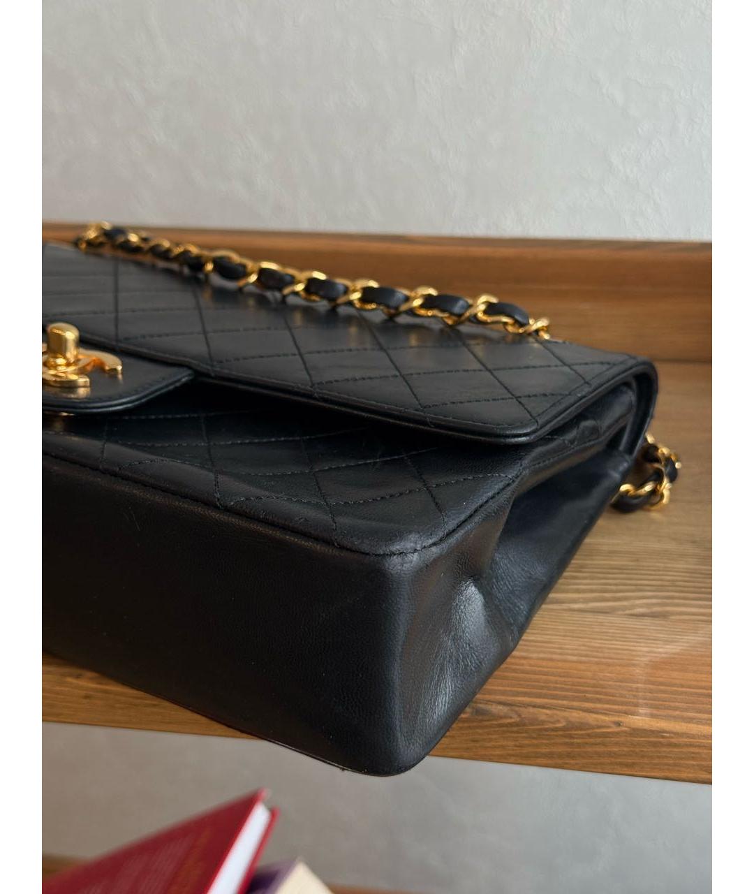 CHANEL Черная кожаная сумка через плечо, фото 5