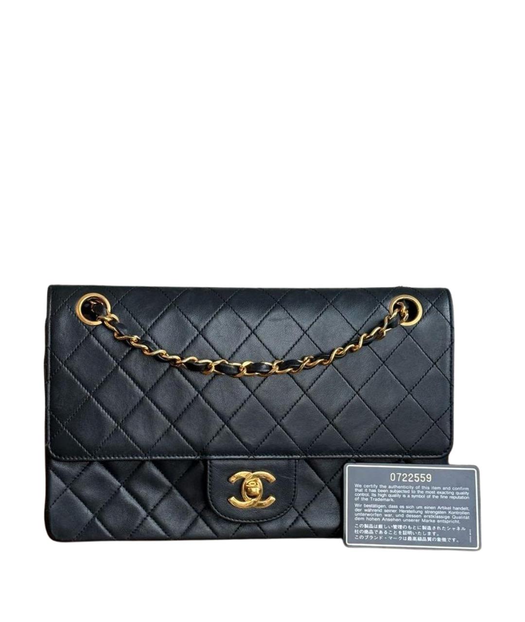 CHANEL Черная кожаная сумка через плечо, фото 1