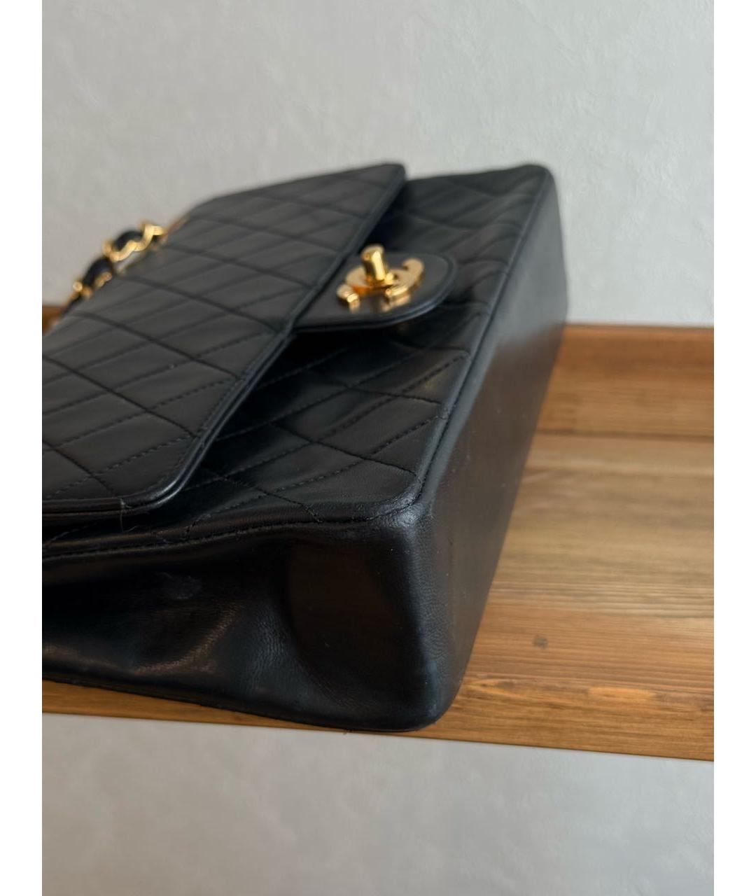 CHANEL Черная кожаная сумка через плечо, фото 6